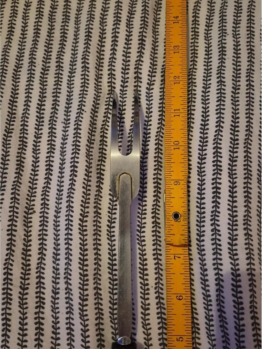 VINTAGE EKCO Meat Fork Vintage  RETRO Serving Fork Stainless Steel 1960s 12